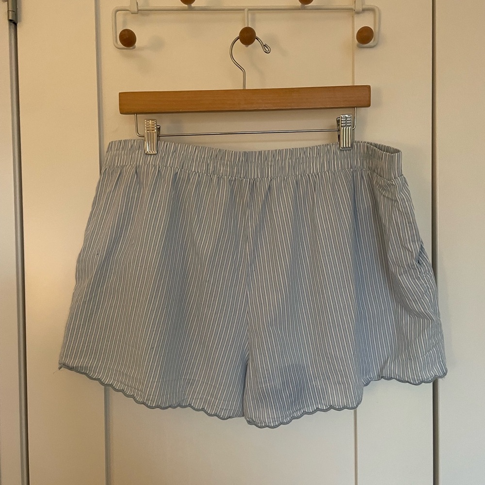 Wild Fable Light Blue Striped Shorts - Picture 2 of 4